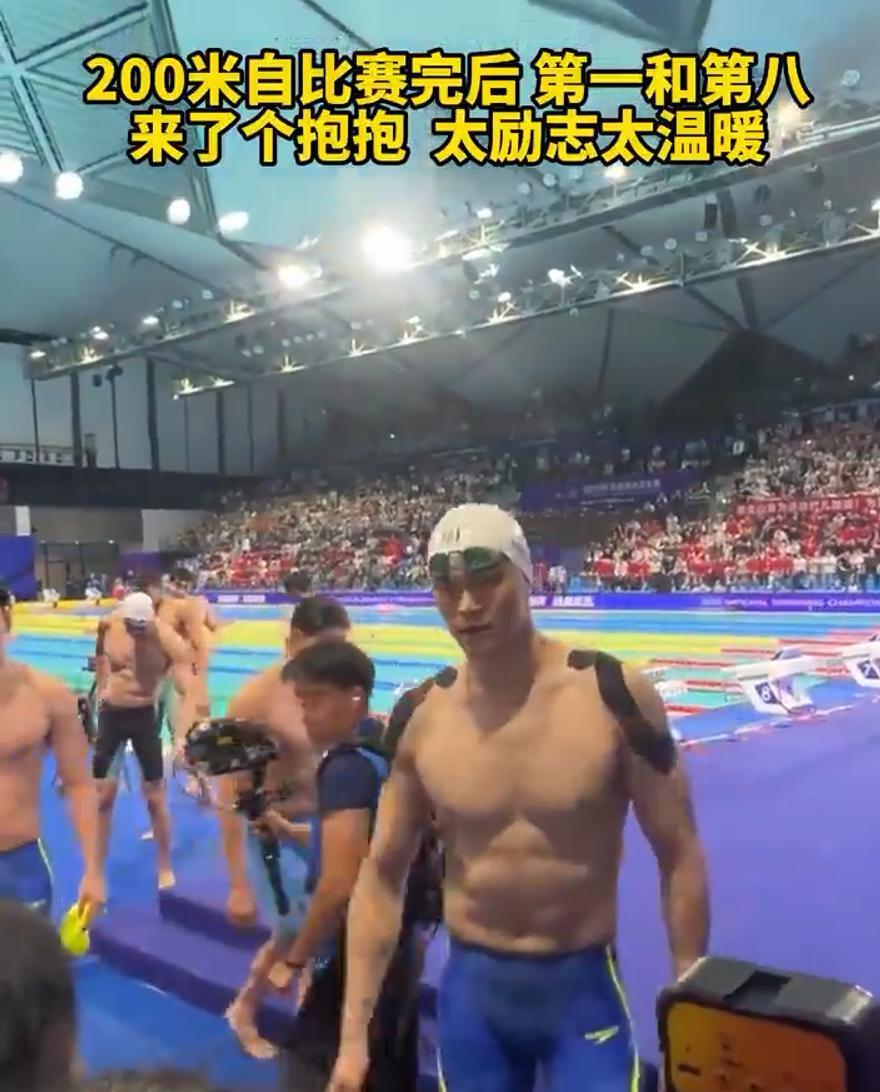 孙杨在纽约的比赛中逆转